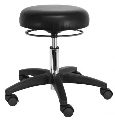 Lissner Stool with Black Nylon Base, Vinyl