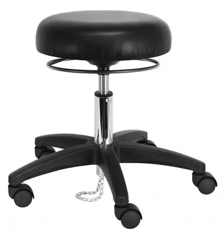Lissner ESD Stool with Black Nylon Base, Vinyl