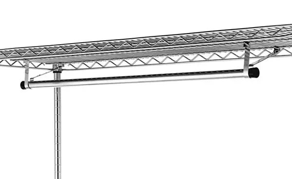 Metro Chrome Hanger Tubes for 24" Wide Shelves