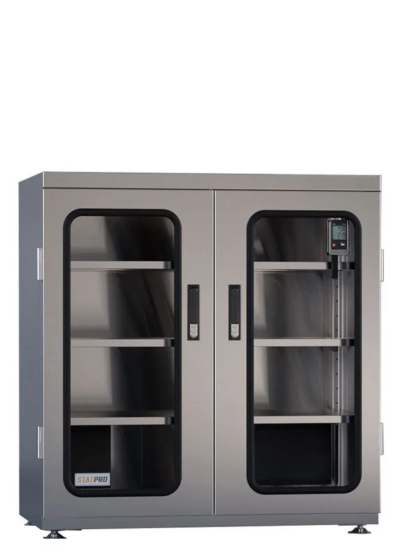 StatPro CPDC-3-2D-SS 2-Door Automatic ≤5% RH Stainless Steel Desiccator Cabinet, 13.25 cu. ft.