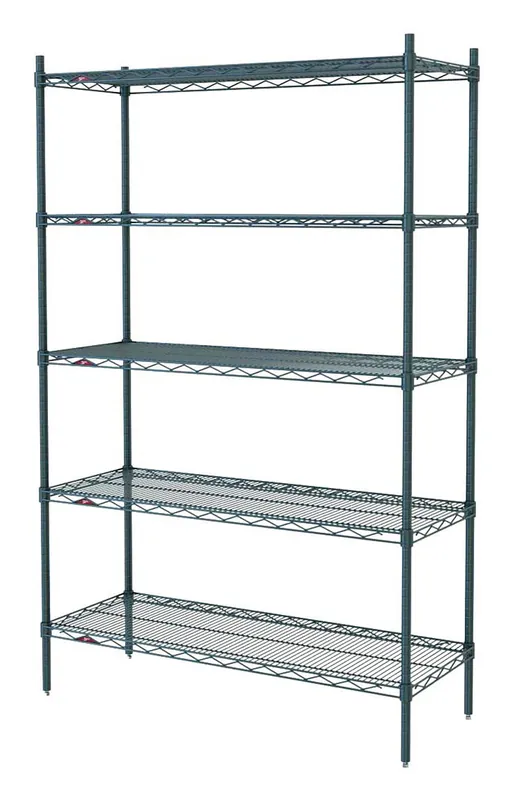 Metro Super Erecta® Metroseal® Green Wire Shelving Units & Add-Ons with Shelves