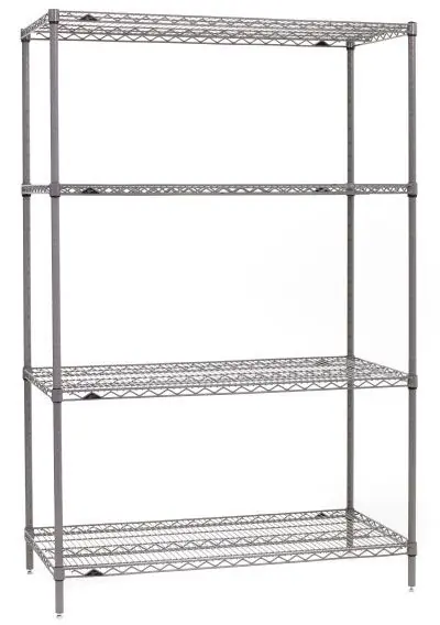Metro Super Erecta® Metroseal® Gray Wire Shelving Units & Add-Ons with Shelves