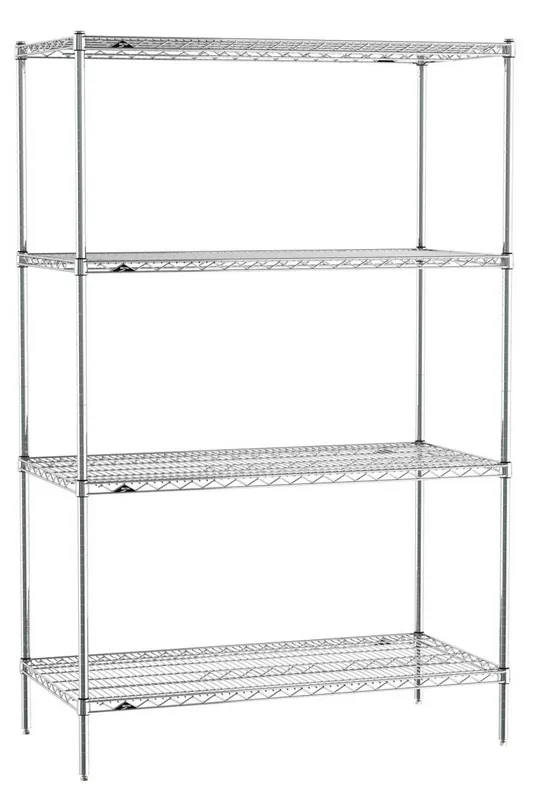 Metro Super Erecta® Chrome Wire Shelving Convenience Pak with Wire Shelves