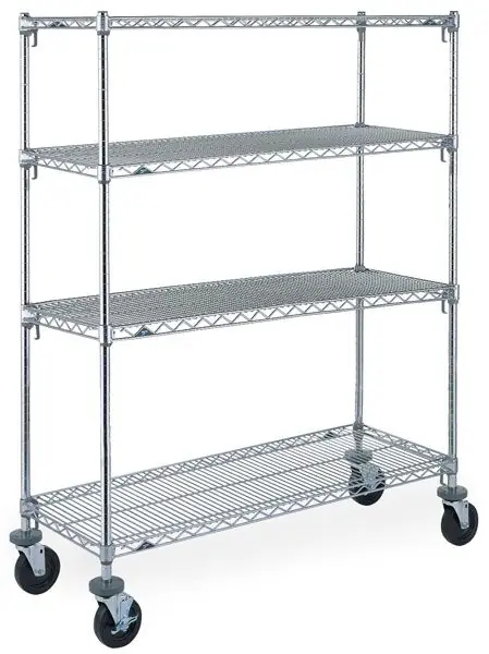 Metro Super Erecta® Mobile Wire Shelving with Super Adjustable Chrome Wire Shelves & Polyurethane Casters