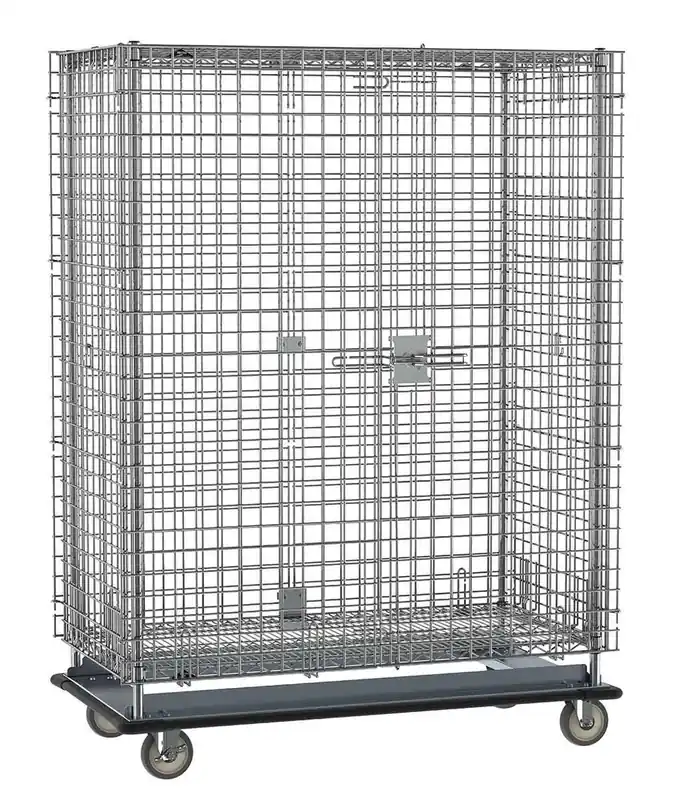 Metro Super Erecta® Heavy-Duty Chrome Security Carts with Aluminum Dolly