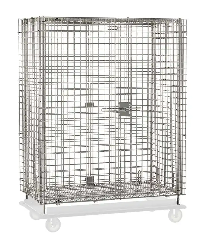 Metro Super Erecta® Heavy-Duty Stainless Steel Security Carts