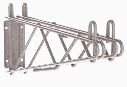 Metro Super Erecta® Metroseal® Gray Shelf Supports for Double Shelves