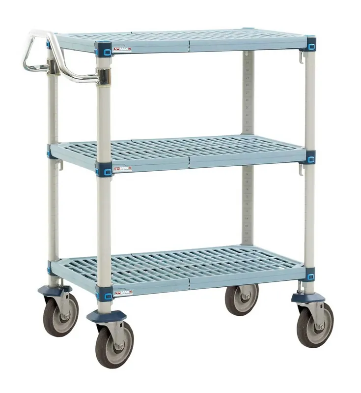 Metro MetroMax® Q Utility Carts with Open Grid Shelves
