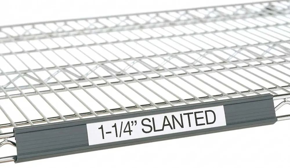 Metro 1.25" Gray Slanted Label Holders