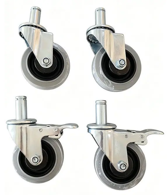 BUILT RIGHT Anti-Static Swivel Stem Casters, 5"