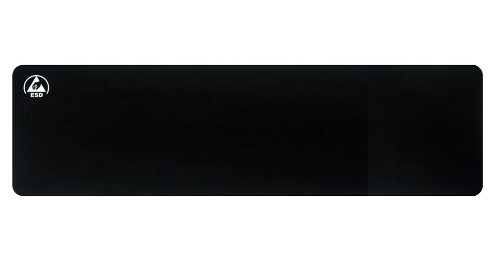 Transforming Technologies MP1240 Anti-Static ESD-Safe Desk Mat, Black, 12" x 40"