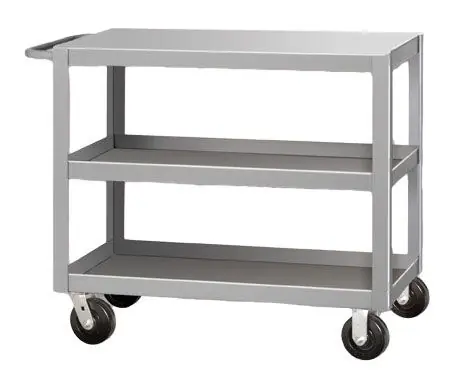 Pucel Heavy-Duty Utility Carts with Solid Shelves