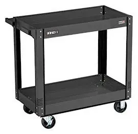 Vidmar E-Series Heavy-Duty Utility Carts with Tray Shelves