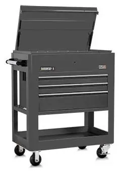 Vidmar E-Series Heavy-Duty Utility Carts with Drawers & Lift-Up Top