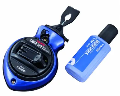 TAJIMA CR202B-P - Chalk-Rite II .5mm Ultra-Thin Micro Chalk Line, Blue- 100ft