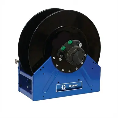 GRACO 24R431 - XD60 Oil/Grease Hose Reel, 1" x 50 ft, Hydraulic Motor, Blue, 3000 PSI