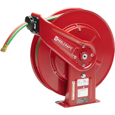 Reelcraft TW7450-OLPT - 1/4" x 50 ft. 200 psi, T-Grade Gas Welding Reel