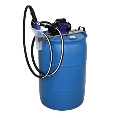 GRACO 24V656 - LD Blue Electric Pump Package - 5 ft Suction Hose Length - Manual Nozzle - SST Clamp