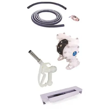 GRACO 24V679 - SD Blue Pump Drum Package - 2 ft (0.61 m) Suction Hose Length - Manual Nozzle - SST