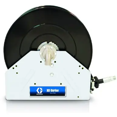 GRACO 24P341 - XD40 Oil Hose Reel, 1/2" x 100 ft, White, 2000 PSI