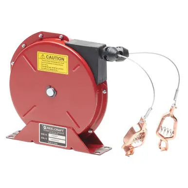 Reelcraft G-3050-Y - 50 ft. Static Discharge Grounding Reel with Dual End