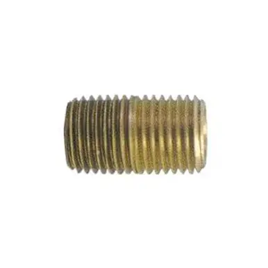Coilhose Pneumatics NLC06 Brass Close Nipple, 3/8"