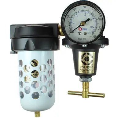 Coilhose Pneumatics 8864AAGRD Heavy Duty Series Filter, Regulator, 1/2", Gauge, Bowl Guard,