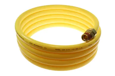 Coilhose Pneumatics N34-50B Nylon Coil, 3/4" x 50‘, 3/4" NPT Swivel Fittings, Yellow