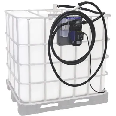 GRACO 24V644 - LD Blue Electric Pump Package - Tote Mount, 120V, Manual Nozzle