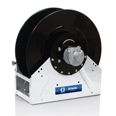 GRACO 24T104 - XD60 Diesel Fuel Hose Reel, 1" x 50 ft, Motorless Reel, Blue, 600 PSI