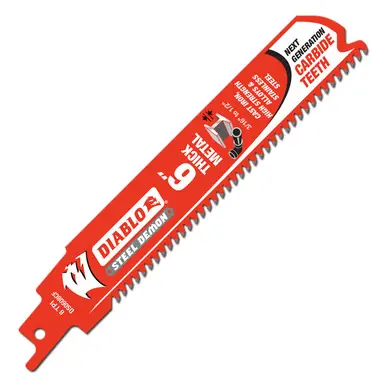 DIABLO DS0608CF3 - 6" Steel Demon Carbide Tipped for Thick Metal Cutting, 3ct