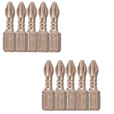 VEGA P125P2A-10 - Impactech 2 Phillips Insert Bit 10 Pack