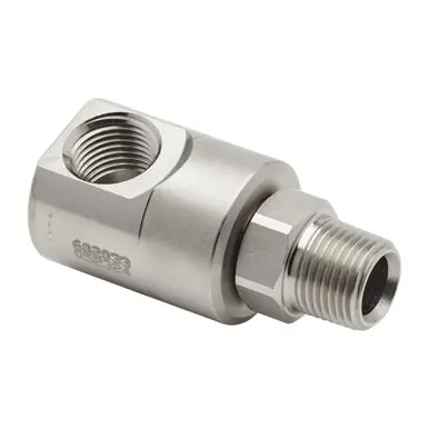 Reelcraft S602033-1 - 1/2" NPT(F) x 1/2" NPT(M) Carbon Steel Swivel, Buna Seals, 5000 psi