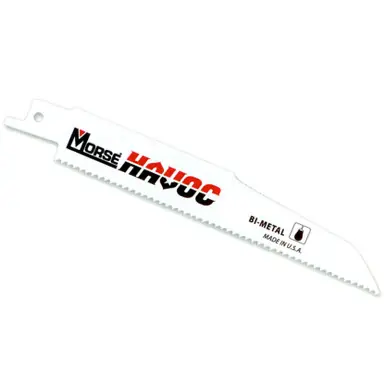 MK Morse RB66206T20 - 6", 6 TPI HAVOC Bi-Metal Reciprocating Saw Blades, 20ct