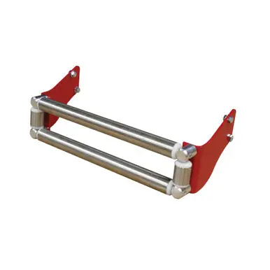 Reelcraft S600693-2 - 12" Hose Roller Guide 4-way Bottom Wind, Metal Rollers