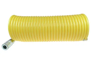 Coilhose Pneumatics 120-N12-25A Nylon Coil, 1/2" x 25‘, Industrial Coupler & 1/2" NPT Swivel