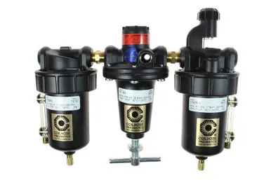 Coilhose Pneumatics FRL1000MB General Purpose Series, Filter + Regulator + Lubricator 1", Metal Bowl