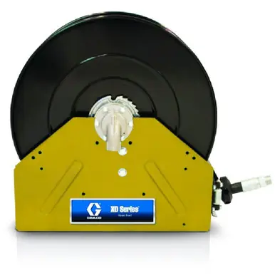 GRACO 24P328 - XD40 Air/Water Hose Reel, 1/2" x 100 ft, Yellow, 300 PSI