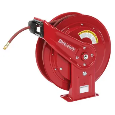 Reelcraft HD76070-OLP - 3/8" x 70 ft. 300 psi, Heavy Duty Mobile Base Air Hose Reel