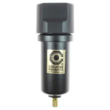 Coilhose Pneumatics 26C3-DM 26 Series 3/8" Coalescing Filter, Auto Drain, Metal Bowl