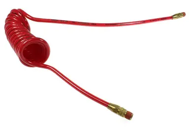 Coilhose Pneumatics PR12-30B-R Flexcoil, .467" x 30‘, 1/2" NPT Reusable Swivel Fittings, Red