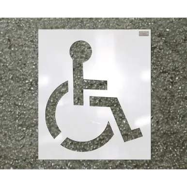 CH Hanson 70342 - 34" Handicap Logo LDPE Reuseable Stencil