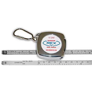 WHEELER-REX 71 - English/Metric 6 ft Tape Measure for Diameter & Circumference