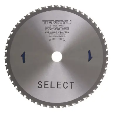 TENRYU PRF-25550DS - 10" Ferrous Metal Cutting Saw Blade 50T 1" Arbor