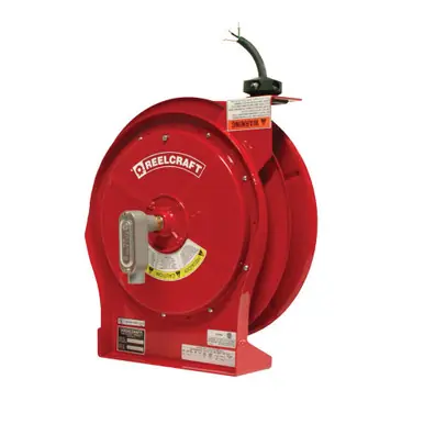 Reelcraft L-5550-123-X - 12/3 x 50 ft. 20A, Flying Lead End Electric Cord Reel