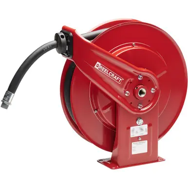 Reelcraft F7925-OLP - 3/4" x 25 ft. 50 psi, Fuel Hose Reel with Hose
