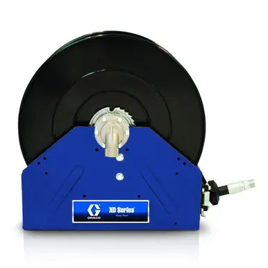 GRACO 24P348 - XD40 Oil Hose Reel, 1" x 50 ft, Blue, 1275 PSI