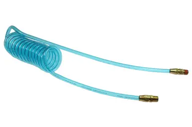 Coilhose Pneumatics PR38-504A-T Flexcoil, 3/8" x 50‘, 1/4" NPT Reusable Swivel and Rigid Fittings,
