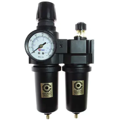 Coilhose Pneumatics 27FCL4-DGM 27 Series 1/2" Integral Filter/Regulator + Lubricator, Auto Drain,