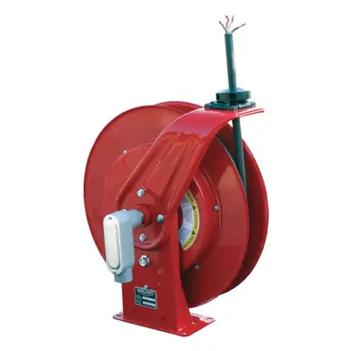 Reelcraft L-7050-104-X - 10/4 x 50 ft. 20A, Flying Lead End Electric Cord Reel